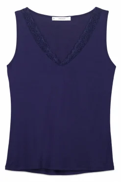 Camiseta punto s&uacute;per suave azul