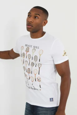 Camiseta raquetas manga corta