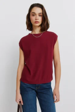 Camiseta recta b&aacute;sica lisa