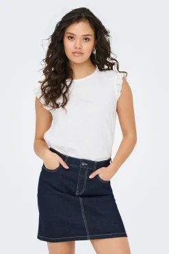 Camiseta sin mangas encaje