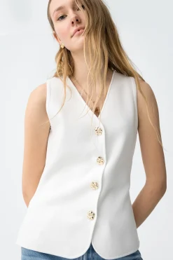 Camiseta slim botones