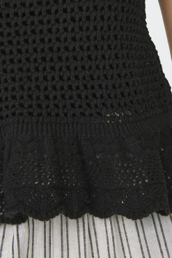 Camiseta tirantes crochet