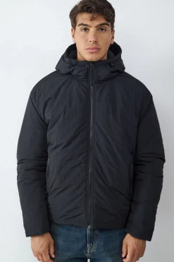 Cazadora acolchada capucha