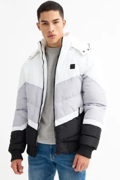 Cazadora Acolchada Con Capucha