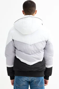 Cazadora Acolchada Con Capucha