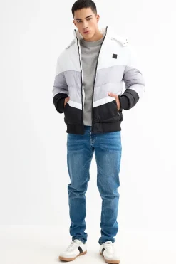 Cazadora Acolchada Con Capucha