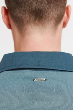 Cazadora algod&oacute;n lavada contraste