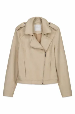 Cazadora antelina hombros trabillas