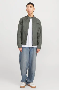 Cazadora biker antelina