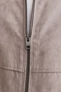 Cazadora biker antelina