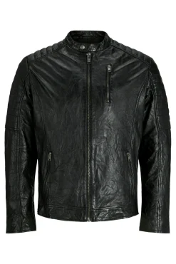 Cazadora biker piel