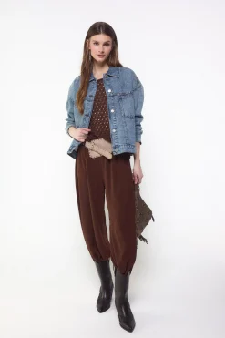 Cazadora denim trucker