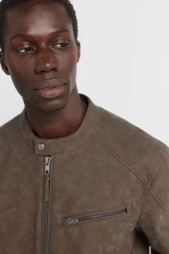 Cazadora efecto piel