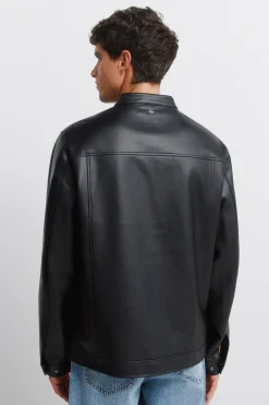 Cazadora efecto piel