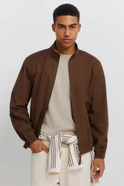 Cazadora ligero lino algod&oacute;n