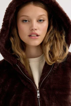 Cazadora Pelo Con Capucha