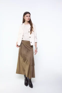 Cazadora perforados en manga