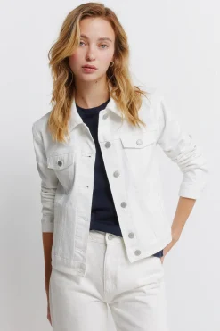 Cazadora vaquera color algod&oacute;n