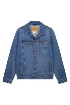 Cazadora vaquera lavado medio oscuro