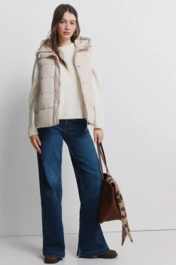 Chaleco acolchado con capucha