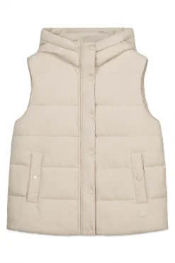 Chaleco acolchado con capucha