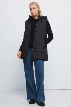 Chaleco capucha poli&eacute;ster reciclado