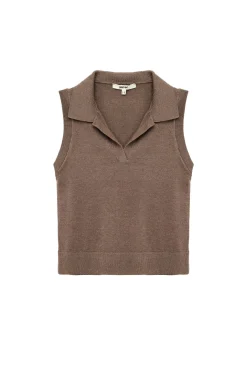 Chaleco de corte est&aacute;ndar con cuello polo