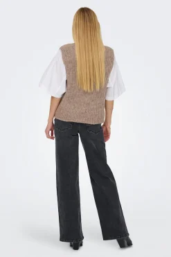 Chaleco estructura cuello pico