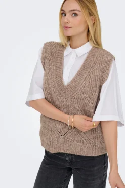 Chaleco estructura cuello pico