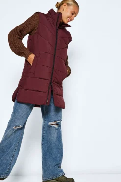 Chaleco largo acolchado