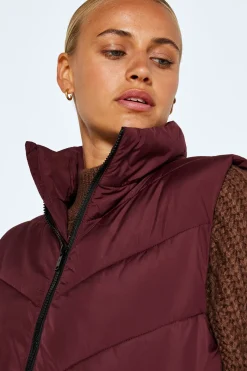 Chaleco largo acolchado