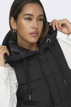 Chaleco largo acolchado