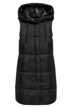 Chaleco largo acolchado