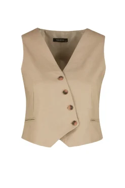 Chaleco sin mangas cruzado