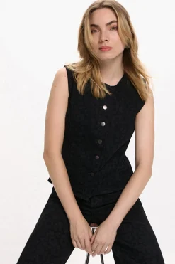 Chaleco vaquero animal print