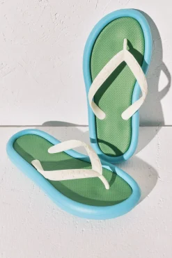 Chanclas efecto bloques color