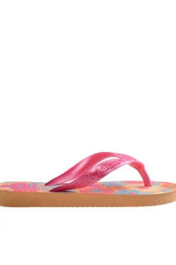 Chanclas Hav. Kids Flores Naranja