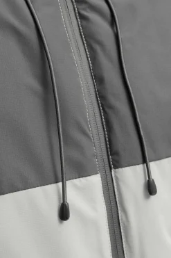 Chaqueta acolchada bicolor