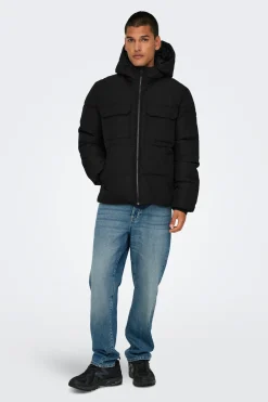 Chaqueta acolchada con capucha