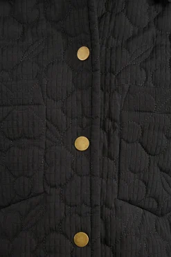 Chaqueta acolchada con flores