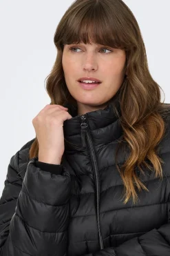 Chaqueta acolchada cremallera talla grande