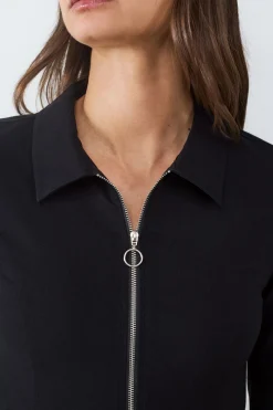 Chaqueta ajustada cremallera