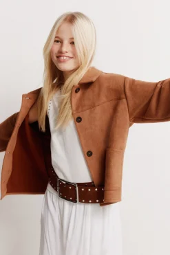 Chaqueta antelina ni&ntilde;a