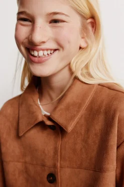 Chaqueta antelina ni&ntilde;a