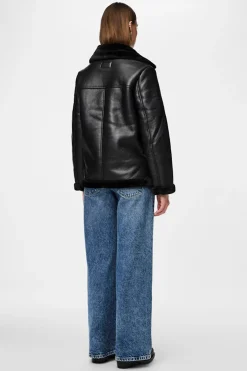 Chaqueta aviador polipiel borrego