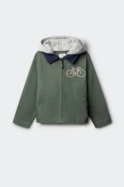 Chaqueta bici con capucha para ni&ntilde;o.