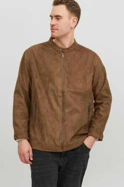 Chaqueta biker efecto piel PLUS