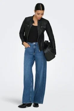 Chaqueta biker piel vegana