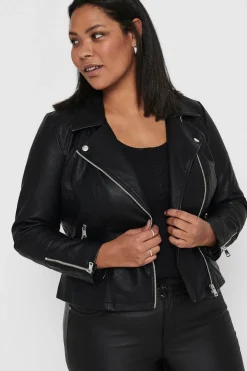 Chaqueta biker talla grande