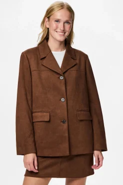 Chaqueta blazer antelina